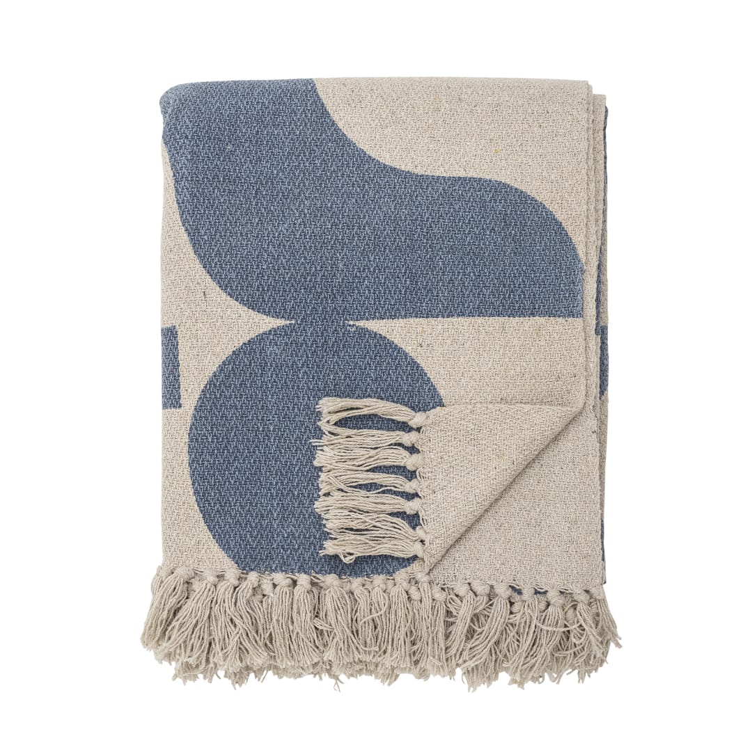 82058419 - Agno Throw, Blue, Recycled Cotton STOCK: 300