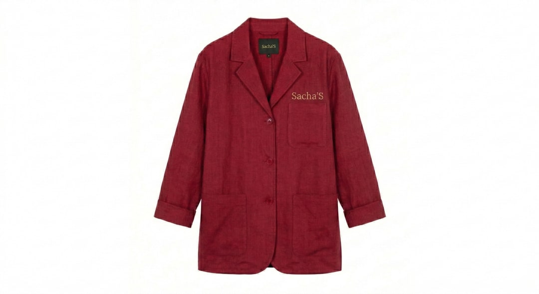 Sacha'S Work Shirt - Crimson Red - L