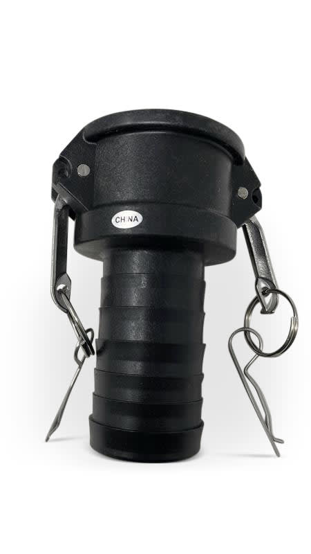 2" Female Cam Poly Coupler X 2" Hose Shank