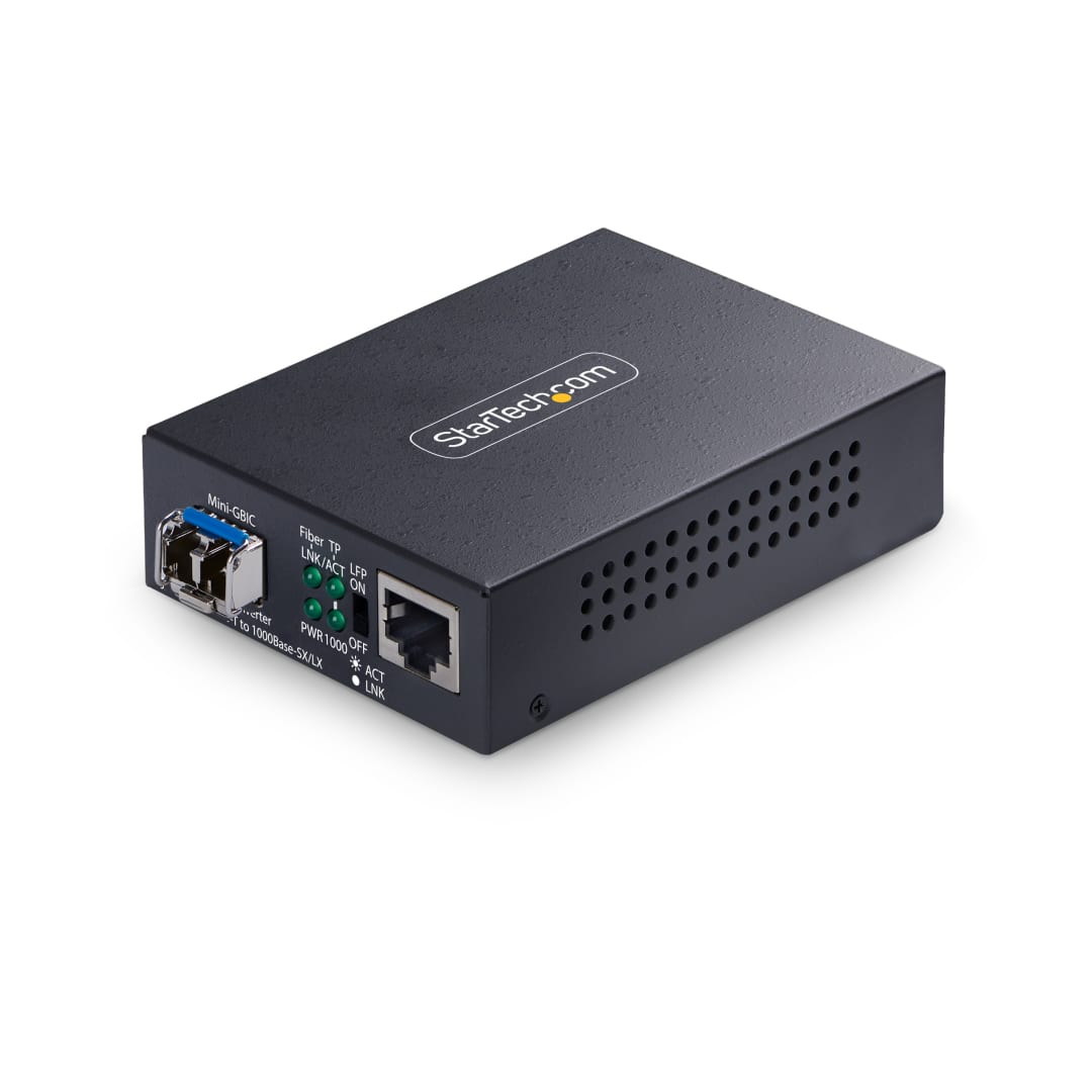 Gigabit Single Mode LC 20km Fiber Media Converter