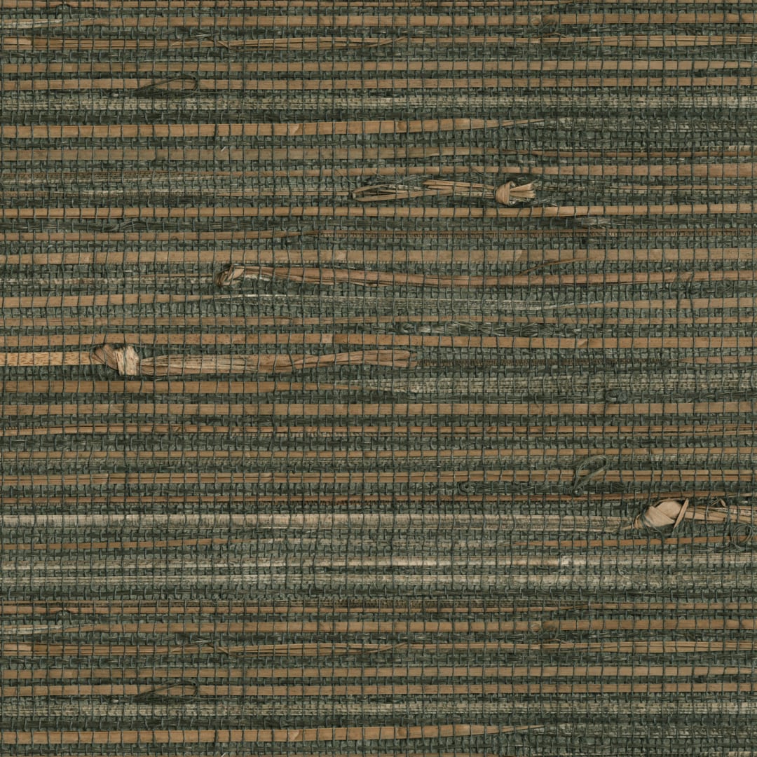 Reju Charcoal Grasscloth Wallpaper Sample