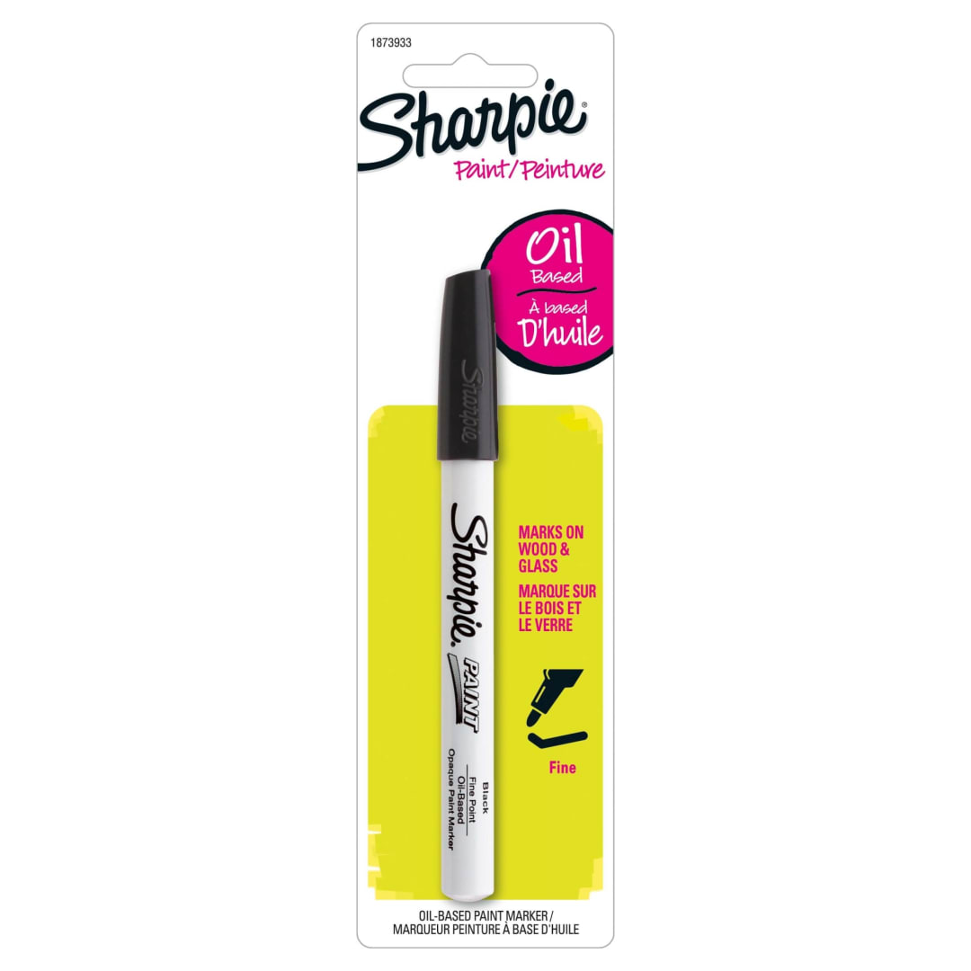 Sharpie® Oil-Based Paint Marker, Fine Point, Black, 1 Count