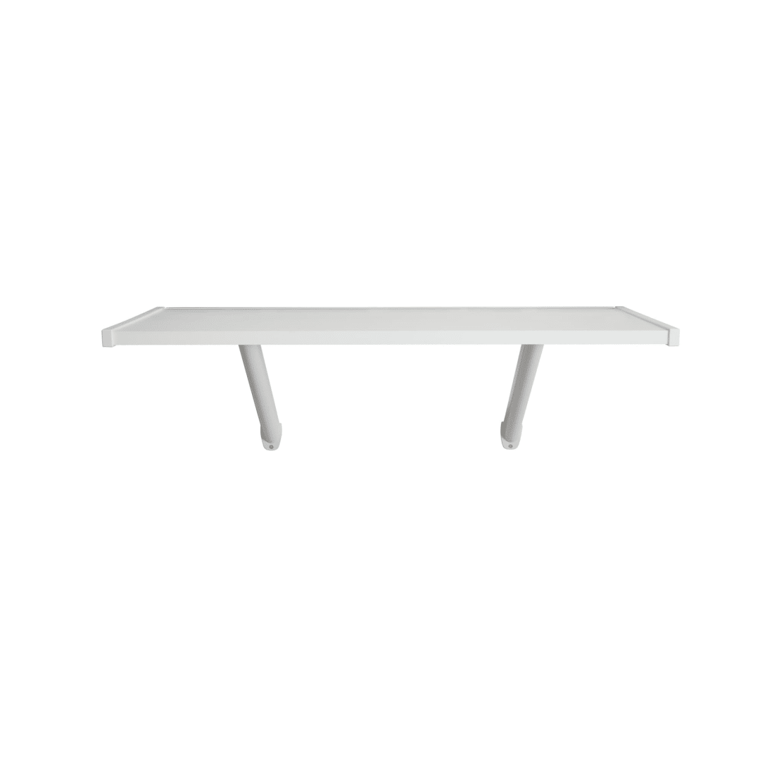 Rubbermaid 32" Premium Wood Shelving Kit White 2 Shelves Shelving Organization for Laundry/Closet/Home/Mudroom/Pantry