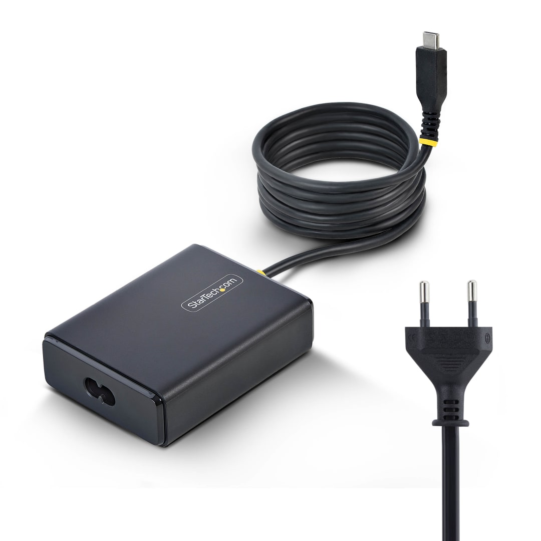 100W, Adapter Brick, 1x 2m USB-C Tethered Cable, Black, EU