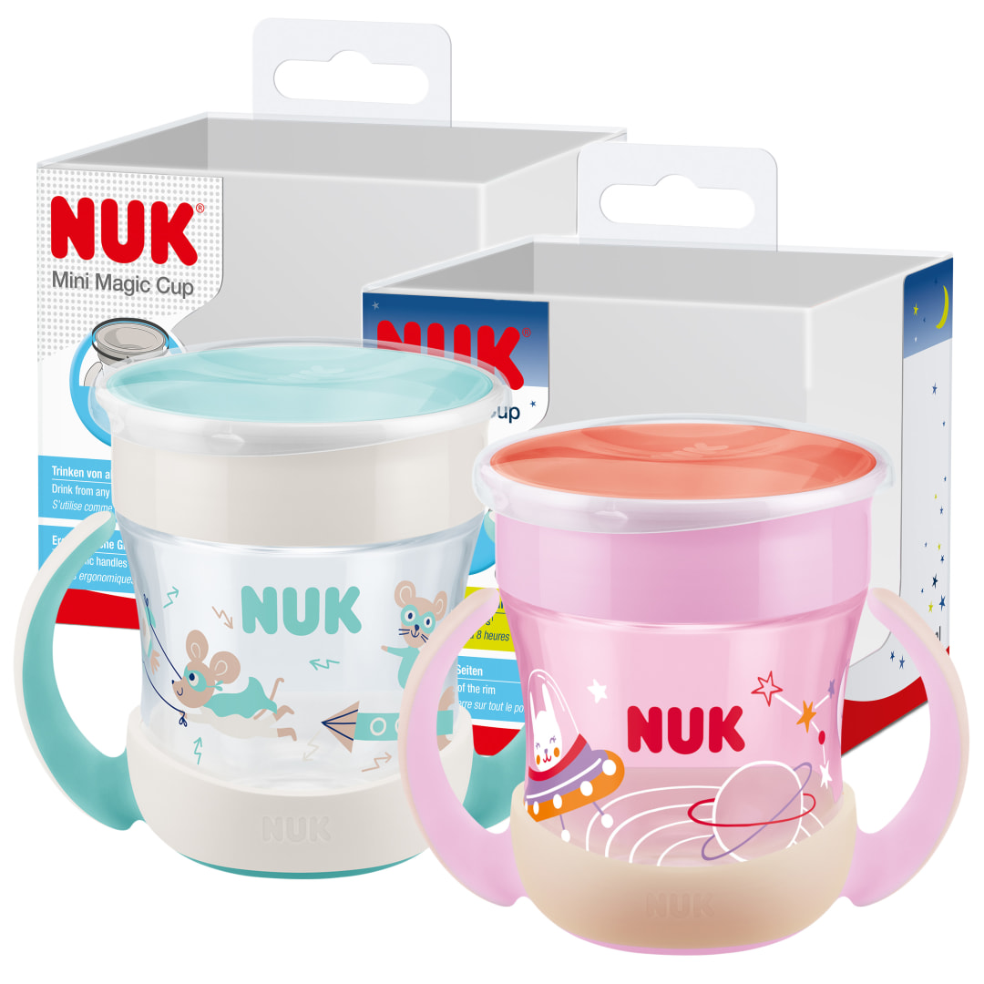 NUK MINI MAGIC CUP GITD AMZ MINT+PINK 2/