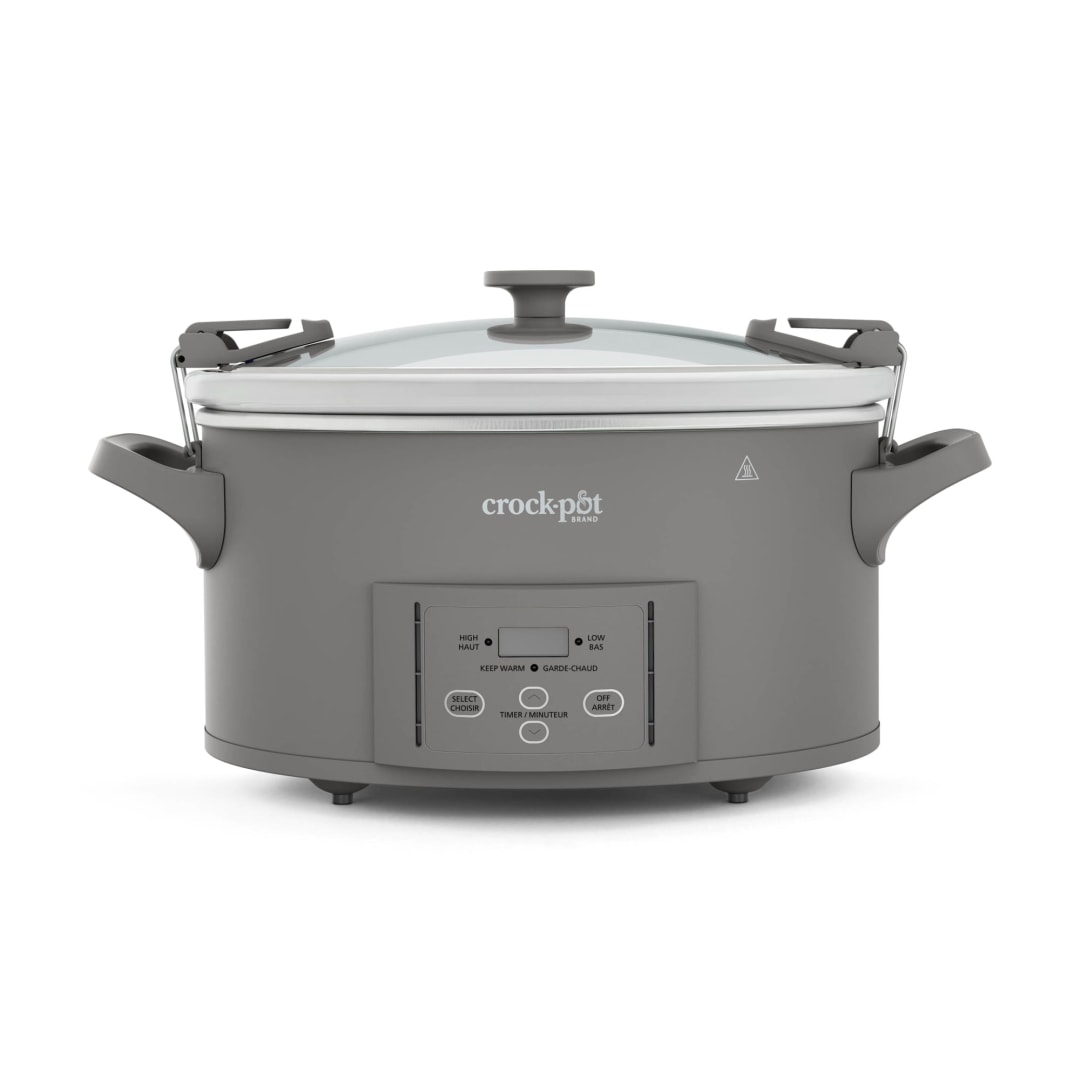 SLOWCOOKER CRP 7QT CDWN CNC GRY