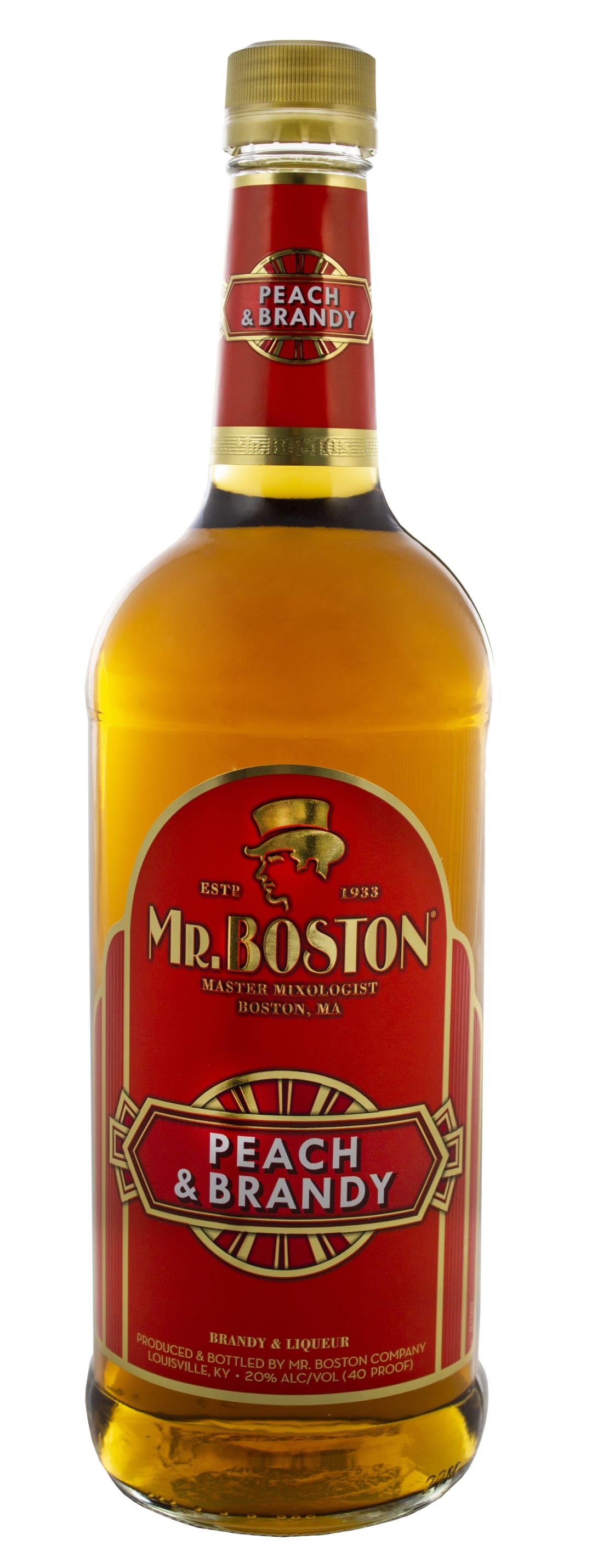 Mr. Boston Peach Brandy 1l 40 Proof