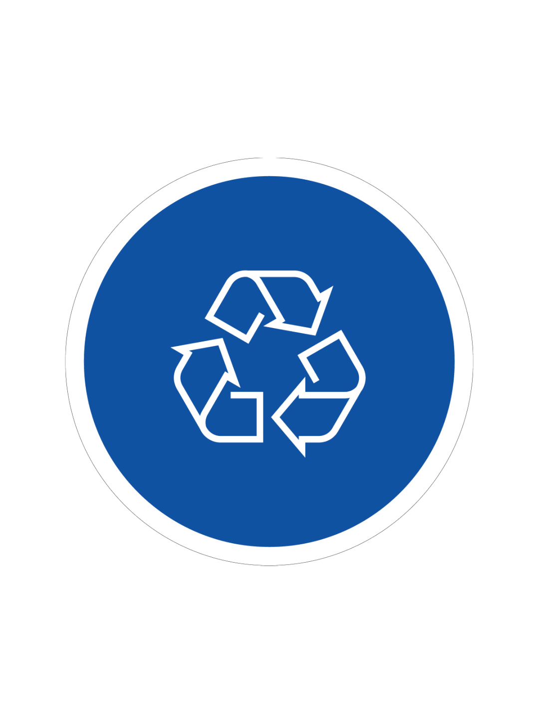  EURO - Label - Mobius Loop - Blue-White