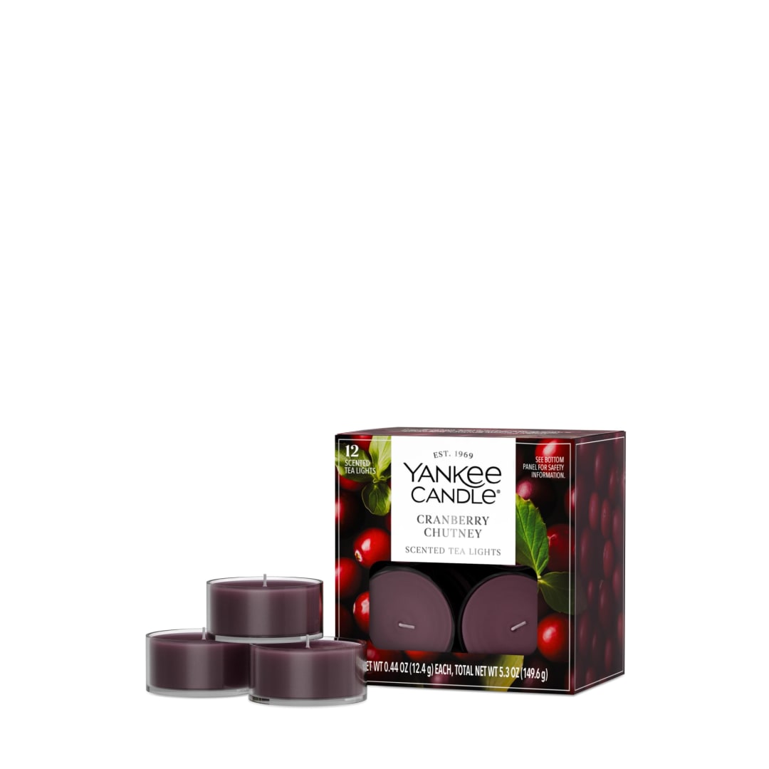 Yankee Candle Cranberry Chutney Scented Tea Light Candles