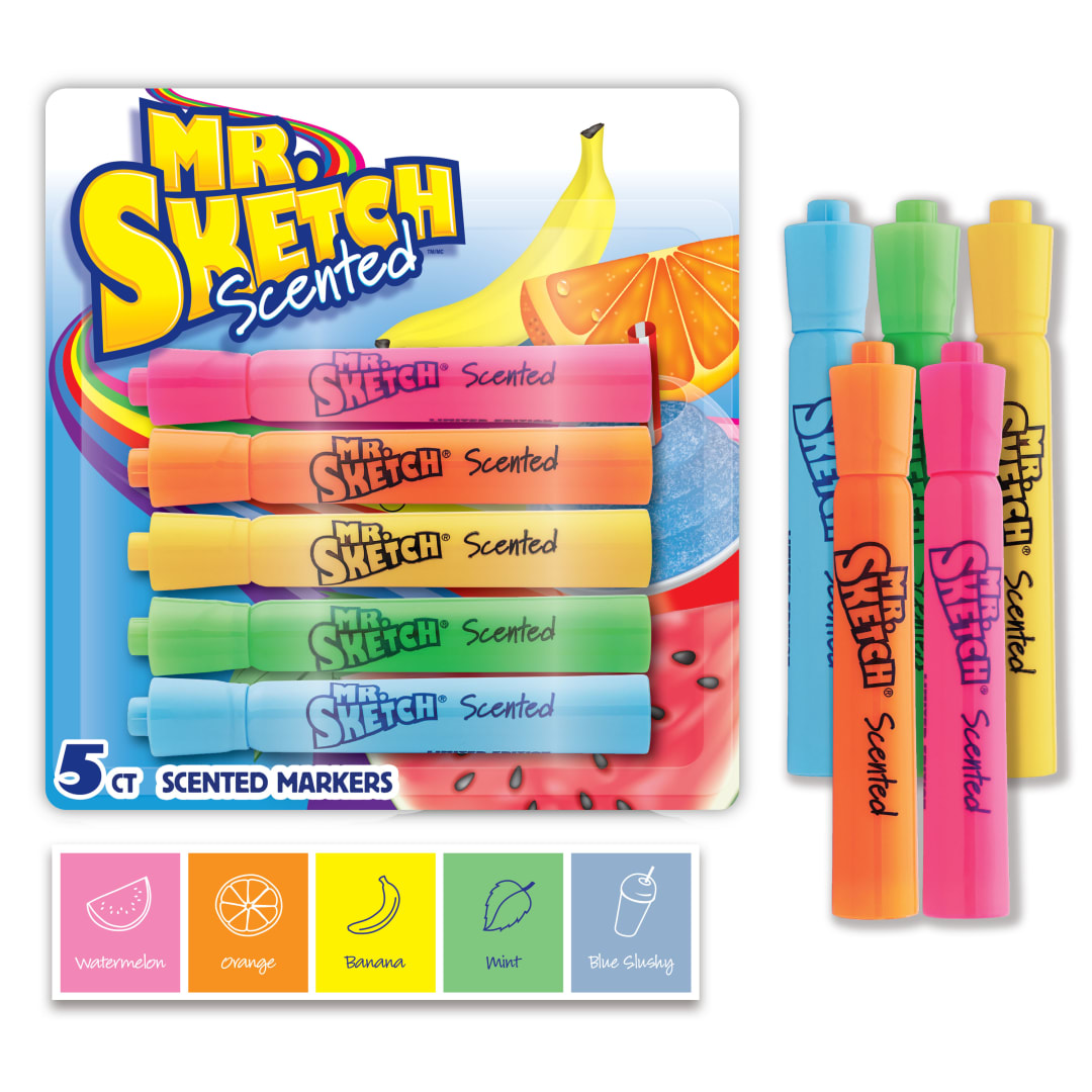MR SKETCH ASST CHISEL 5CT PASTEL