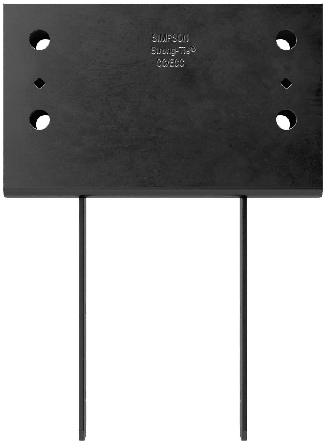 Simpson Strong-Tie CC46PC CCPC Black Powder-Coated Column Cap for 4x Beam, 6x Post