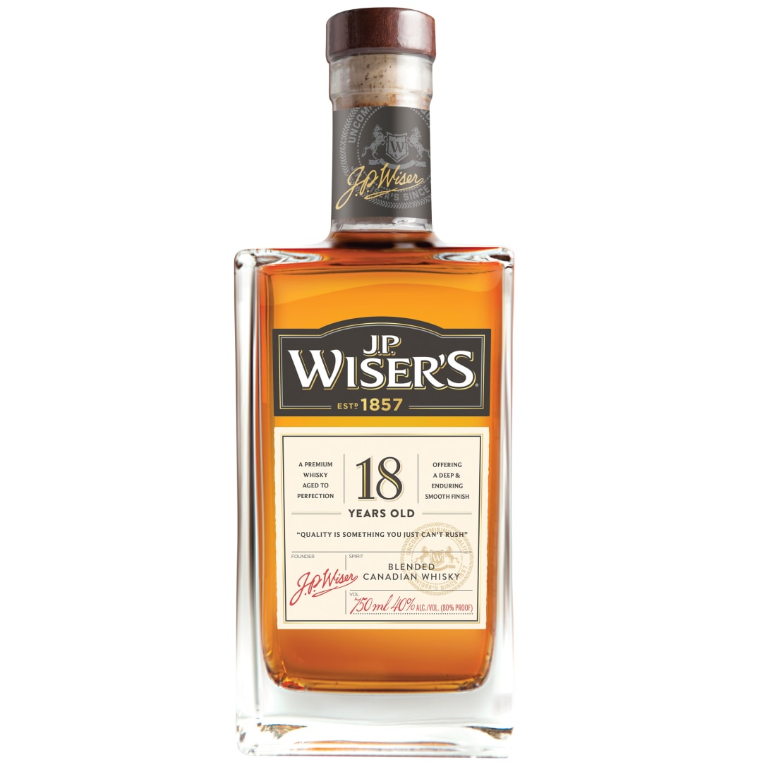 J.P Wiser's 18 Years Old Blended Canadian Whisky 750ml 80 Proof