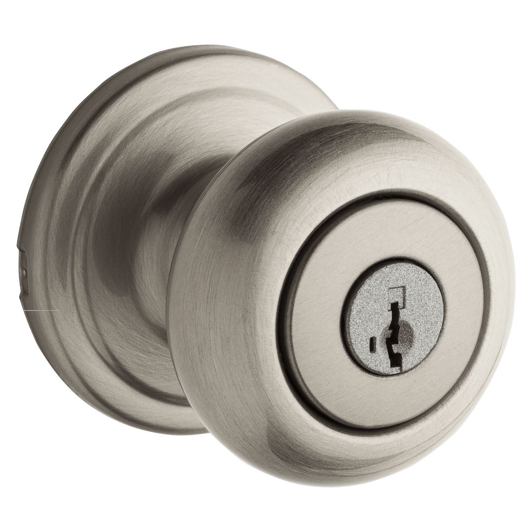 Phoenix Entry Knob featuring SmartKey Security™ in Satin Nickel