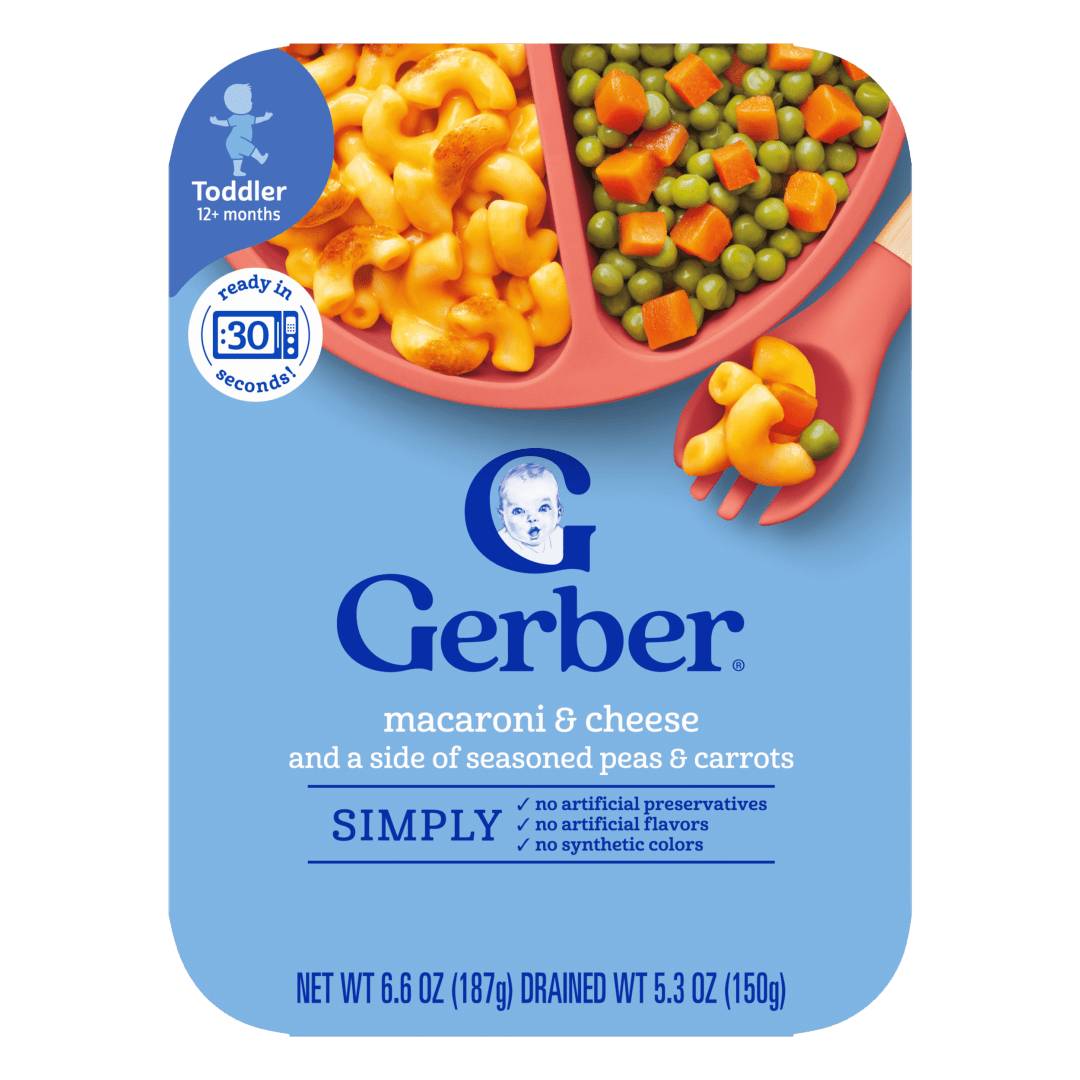 Gerber Toddler Food, Macaroni & Cheese, Mealtime for Toddler