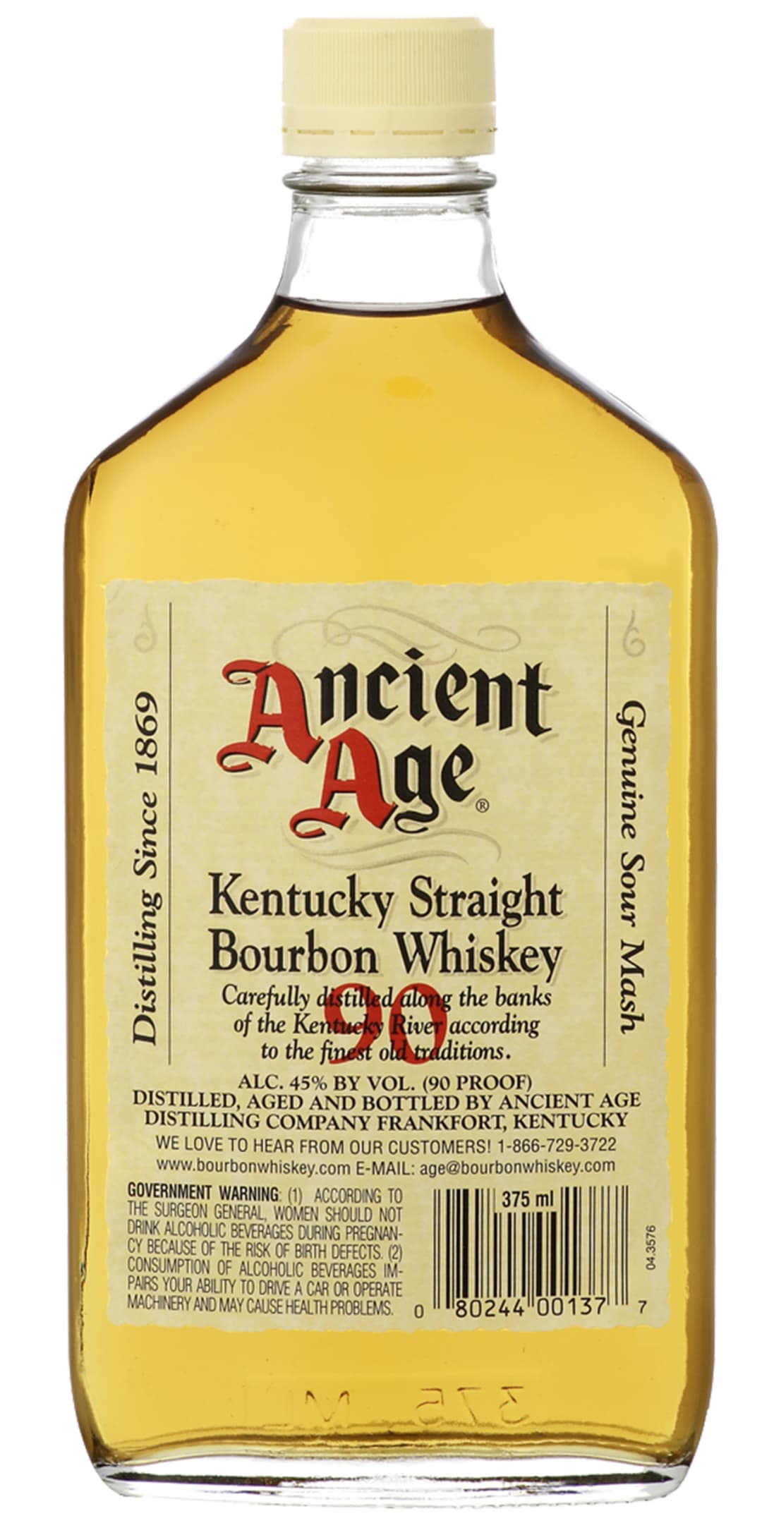 Ancient Age Kentucky Straight Bourbon Whiskey 375ml 90 Proof