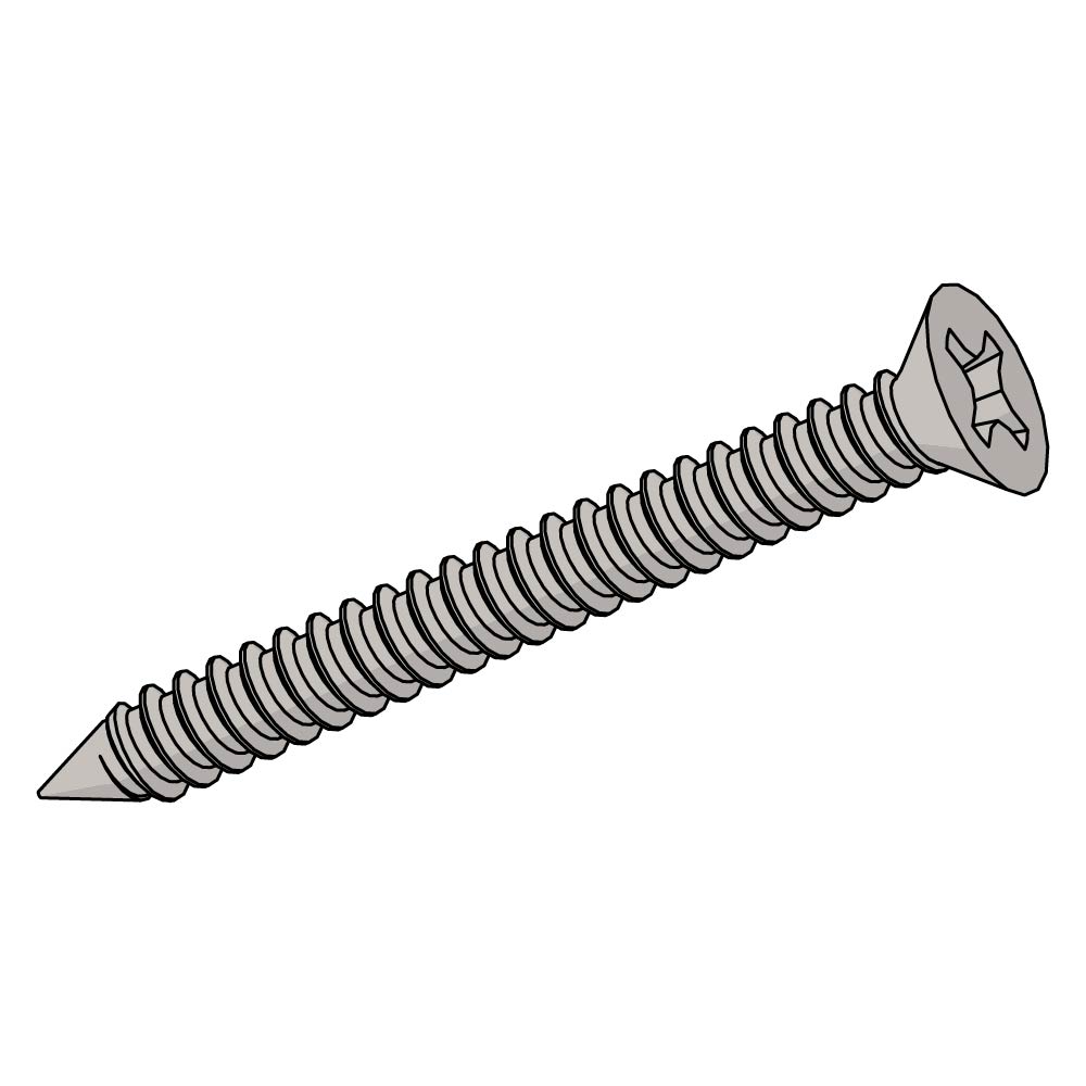Countersunk self-tapping screw