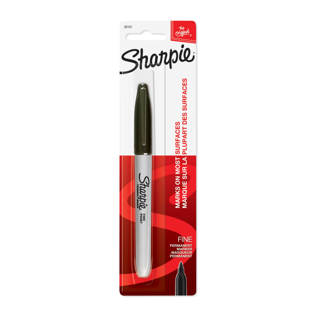 SHARPIE FINE BLACK 1CT CARDED