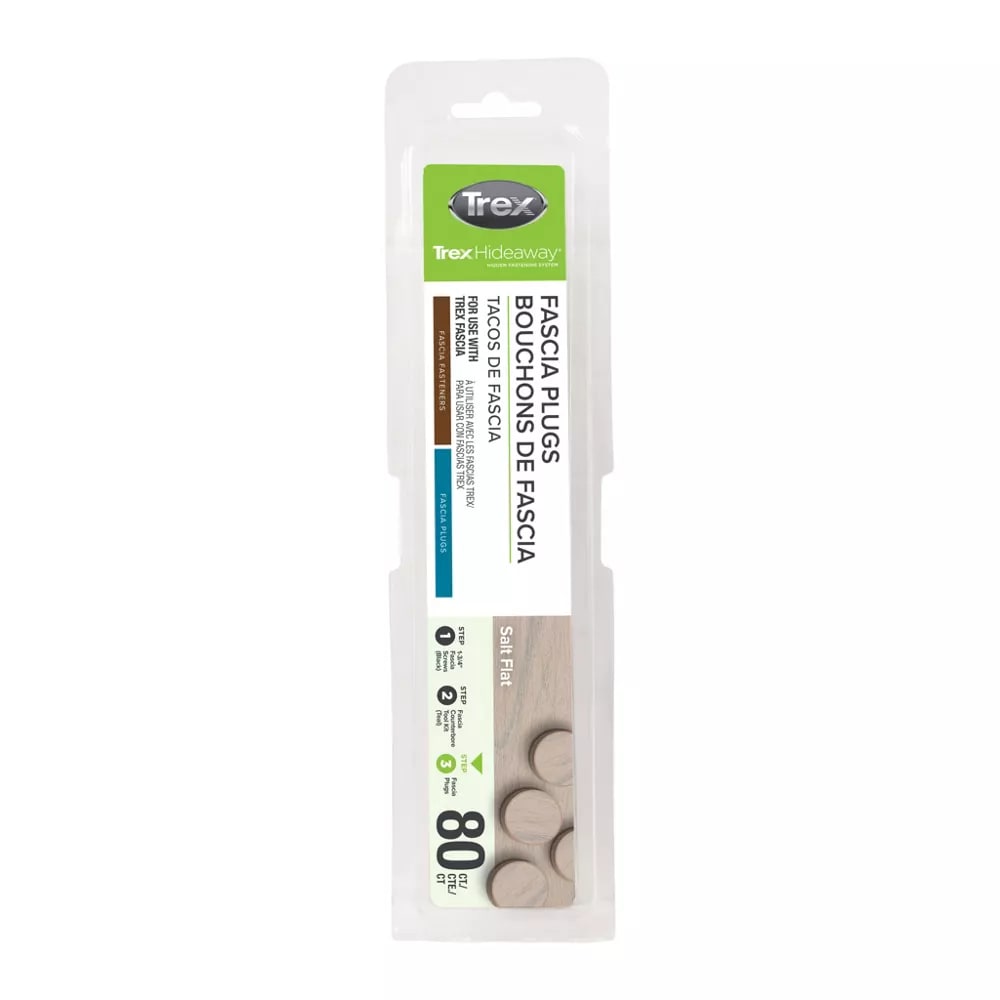 Trex® Fascia Plugs Salt Flat- 80 count/pack