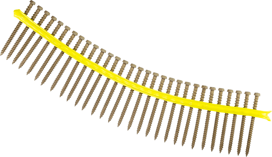 Simpson Strong-Tie DCU234STN Deck-Drive™ DCU COMPOSITE Screw (Collated) — #10 x 2-3/4 in. Quik Guard® Tan (1000-Qty) (Pack of 100)