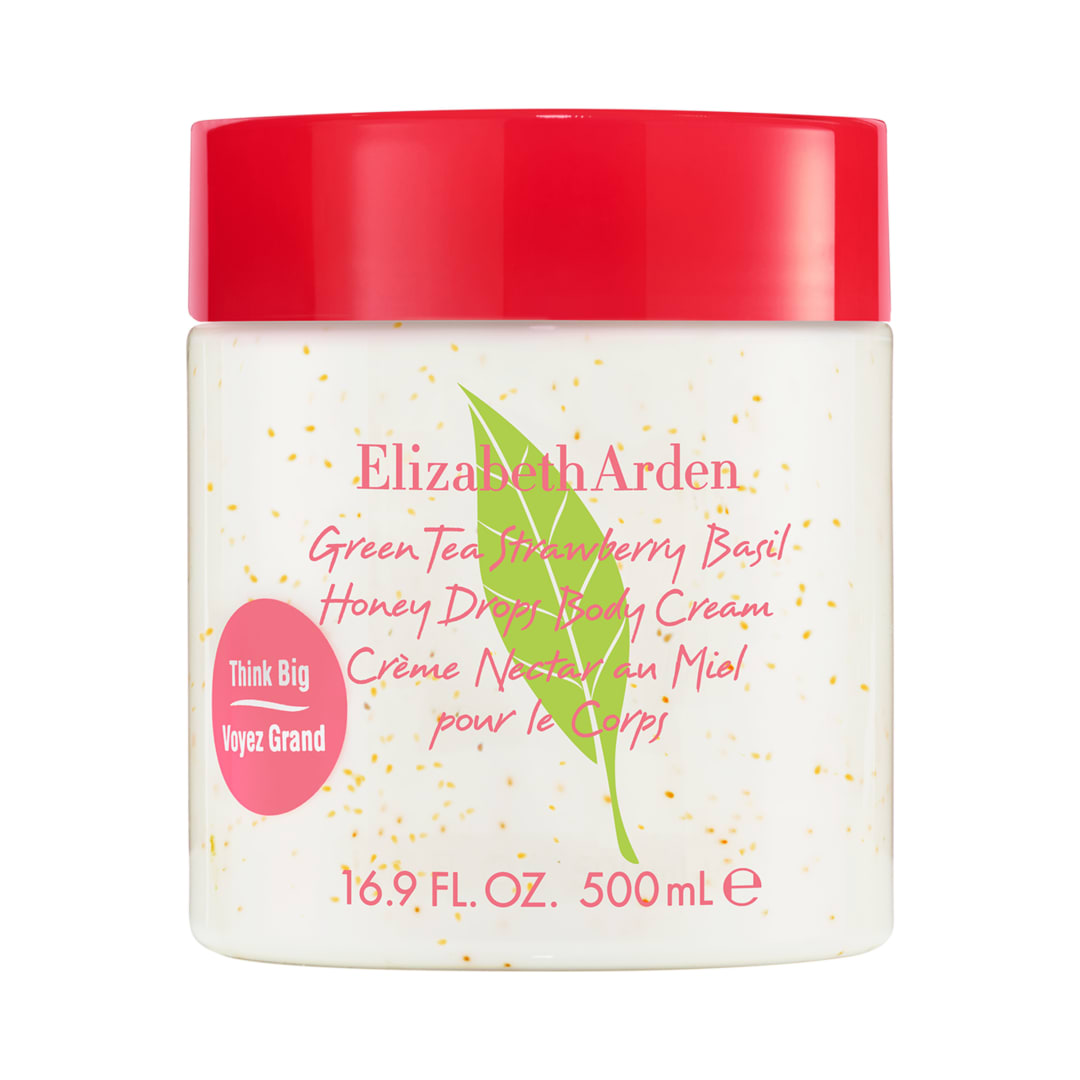 Green Tea Strawberry Basil Honey Drops Body Cream, 500ml