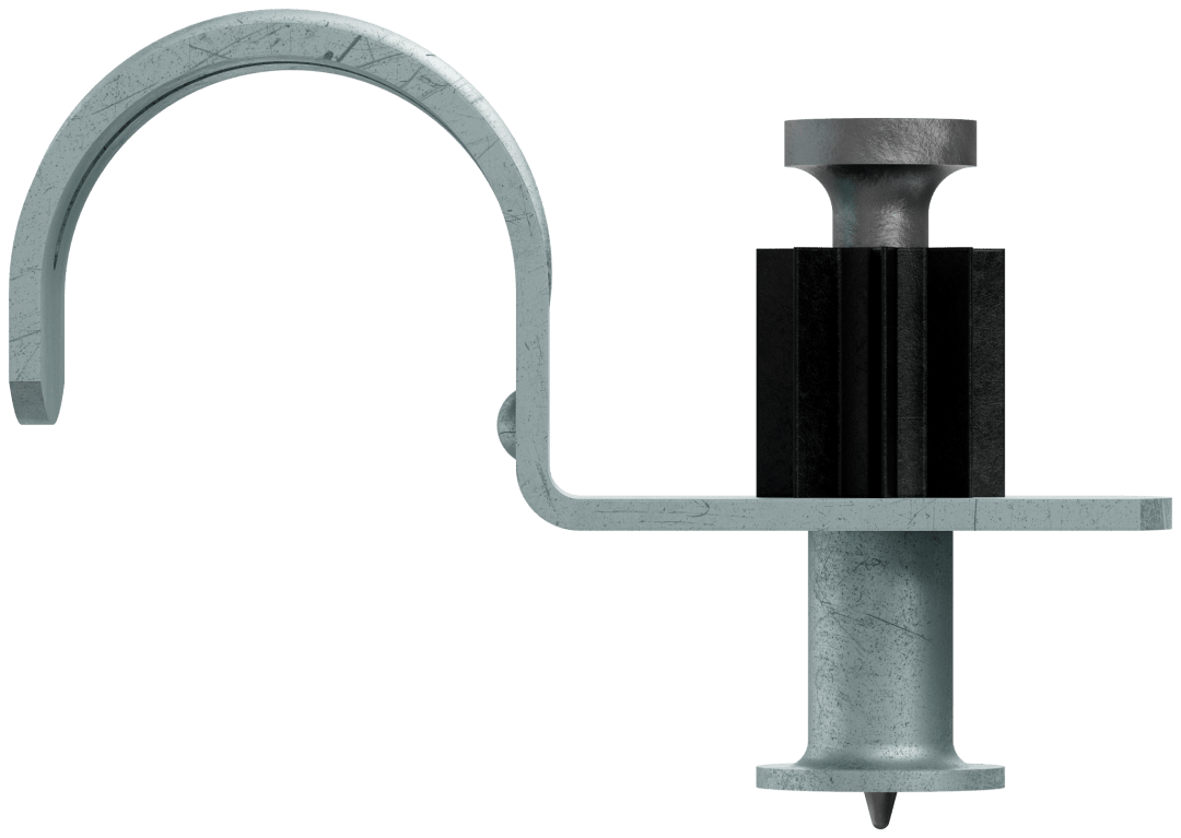 Simpson Strong-Tie PCC50-DP100 PCC Powder-Actuated Conduit Clip 1/2-in. EMT with 1-in. Pin (100-Qty)