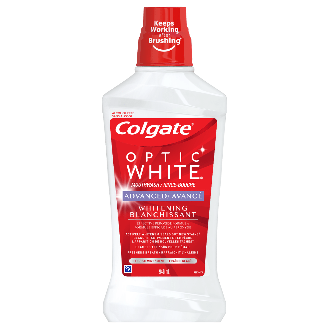 Colgate Optic White Advanced Whitening Mouthwash  - 946 mL
