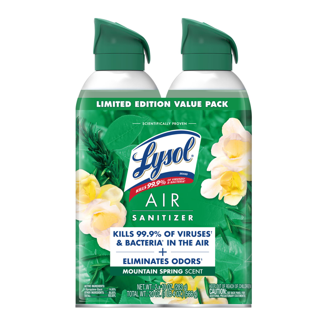 LYSOL® Air Sanitizer - Mountain Spring 3/(2x10) oz.