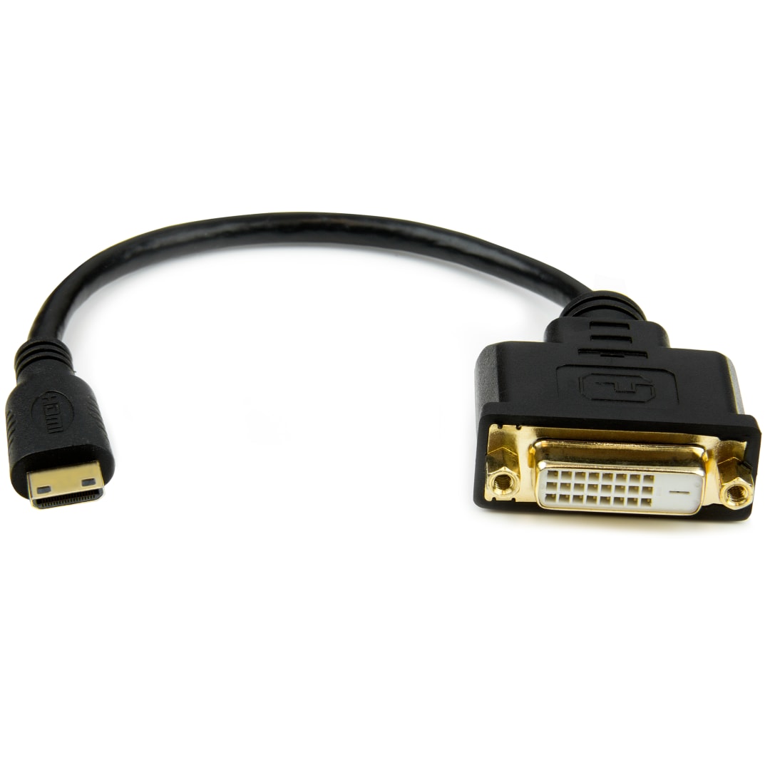 8inch Mini HDMI Male to DVI Female