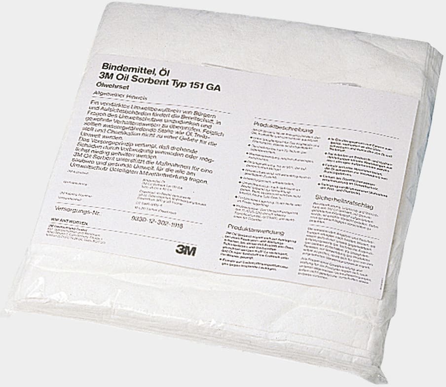 3M™ Ölbindevlies Tücher T-151, 390 mm x 530 mm, 200 pro Packung