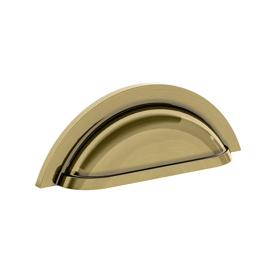 4424 Cup Pull, In Heirloom Brass
