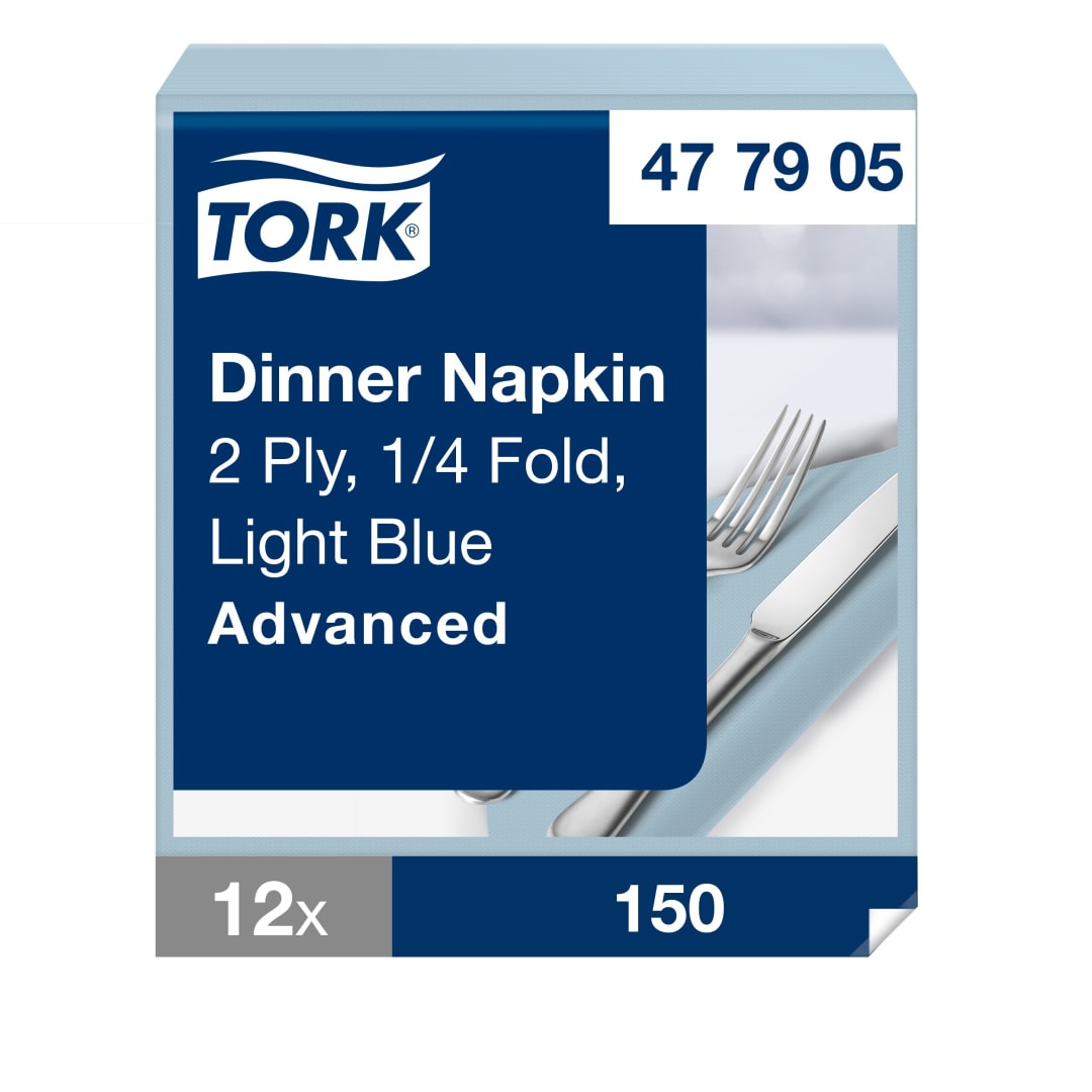 Tork Light Blue Dinner Napkin