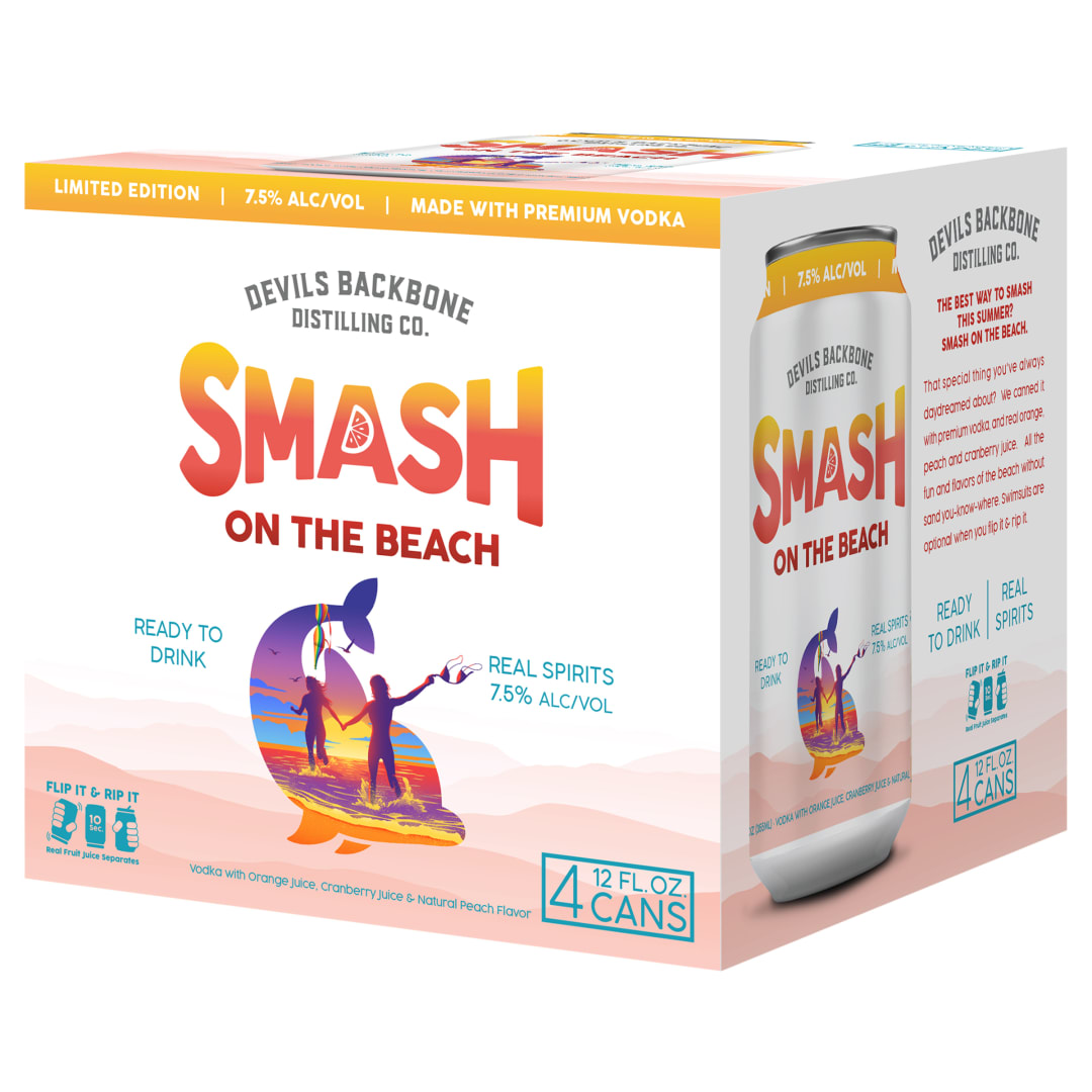 Devils Backbone Distilling Company Smash On The Beach 7.5%, 4PK 12fl.oz Can