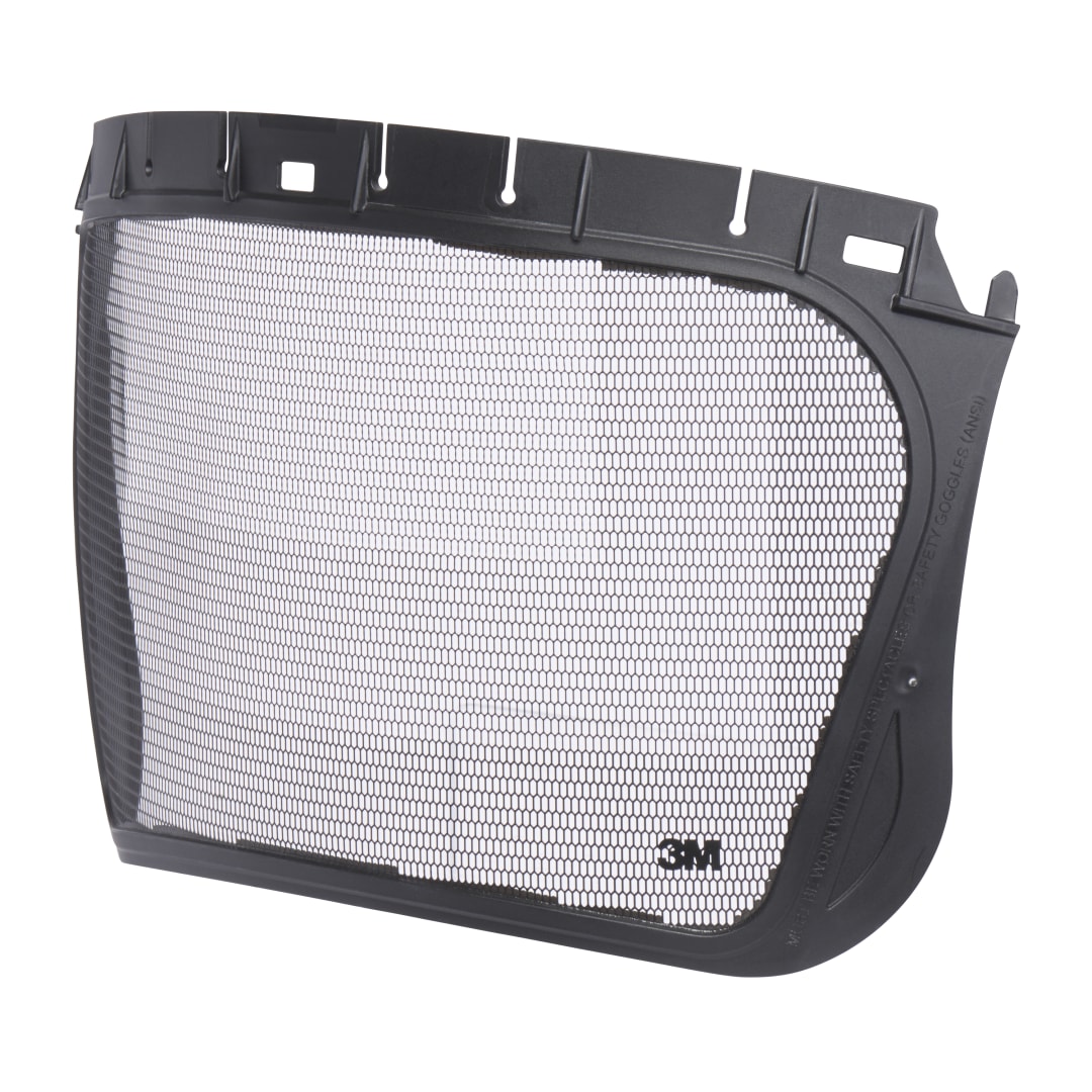 3M™ Faceshield 5 Series, Mesh, Etched Stainless Steel, Black, 5J-1