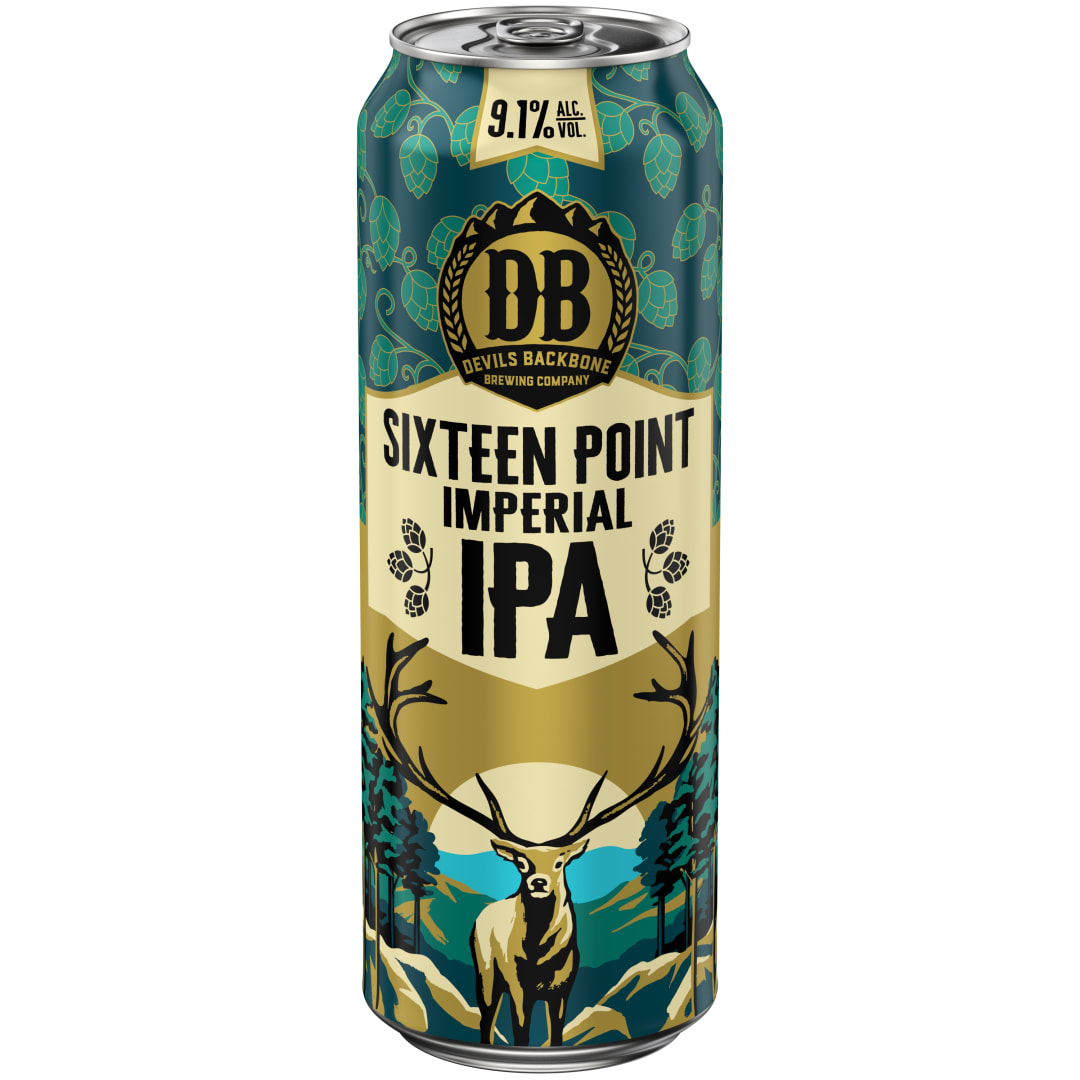 Devils Backbone Brewing Company Imperial IPA 16 Point Beer 19.2 fl oz