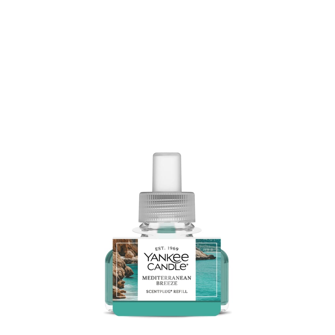 Yankee Candle Mediterranean Breeze, ScentPlug® Refill with up to Enjoy up to 30 Days of Room Filling Fragrance