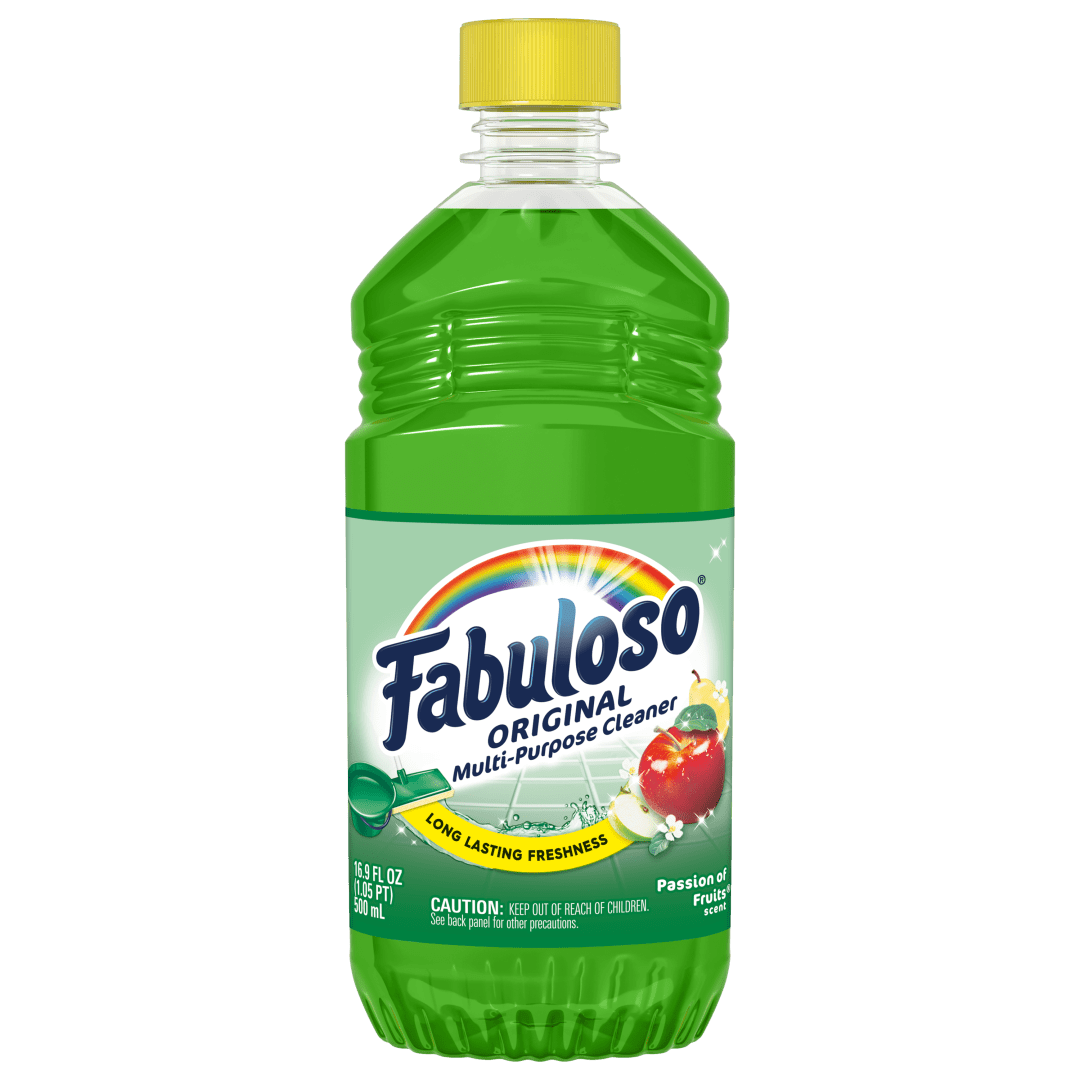 Fabuloso Original Multi-Purpose Cleaner, Powerful Cleaning, Long-Lasting Freshness, No Rinse Floor Cleaner, Passion of Fruits Scent, 16.9 fl oz
