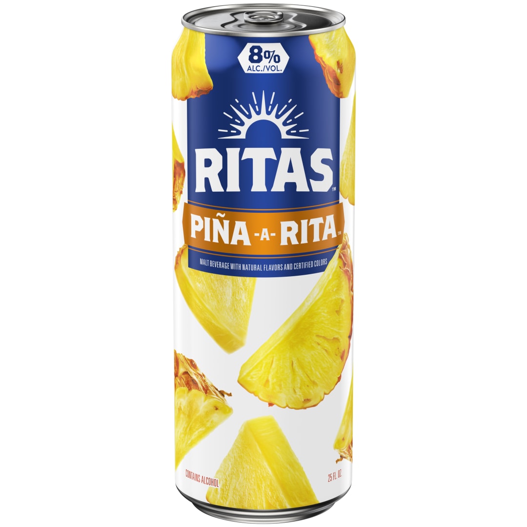Ritas Pina-a-Rita Sparkling Margarita, 25 fl oz Can, 8% ABV 