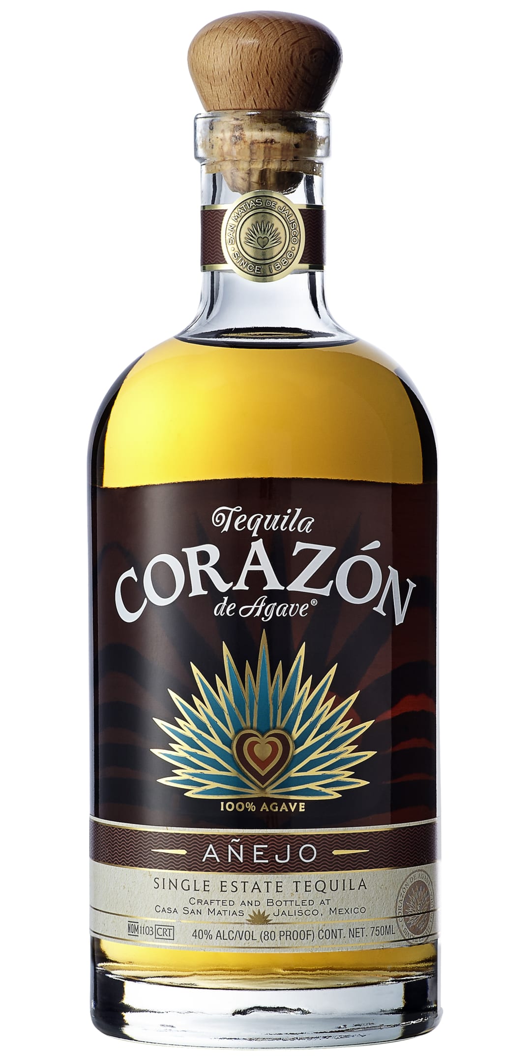 Corazón Single Estate Añejo Tequila 750ml 80 Proof