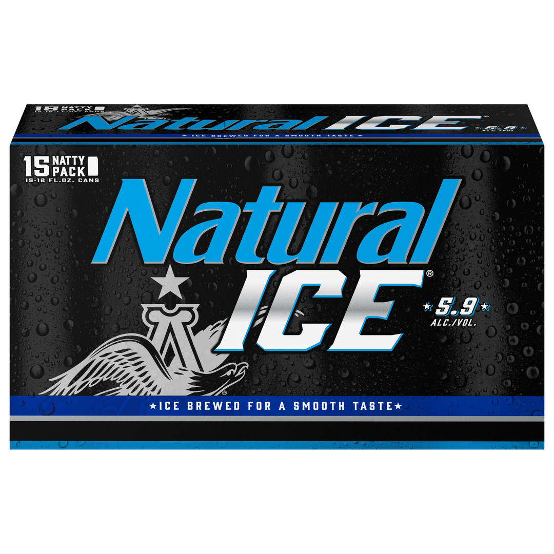 Natural Ice Beer Natty Pack 15 - 12 fl oz Cans