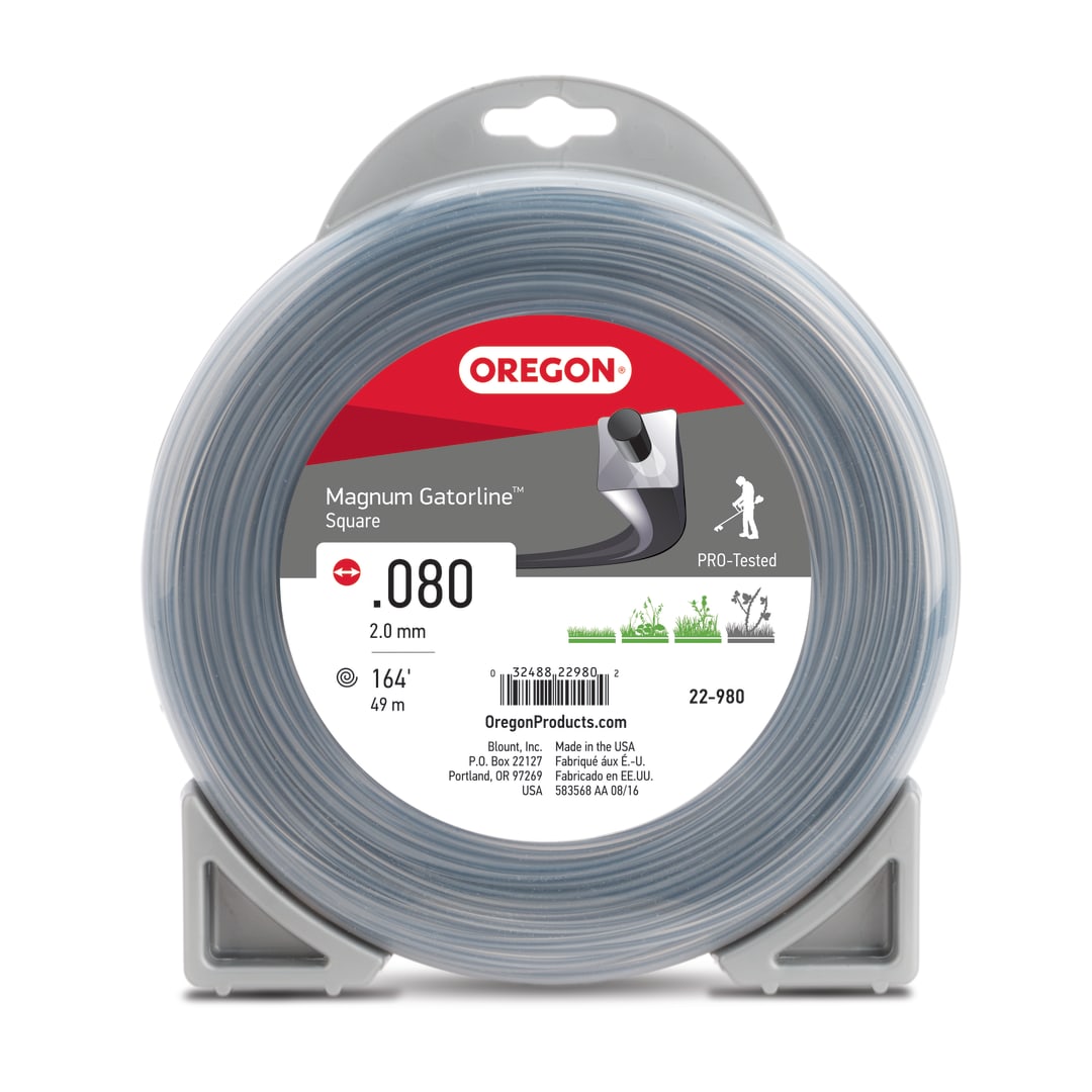 Oregon Magnum Gatorline Square trimmer Line, .080 inch by 164 Foot