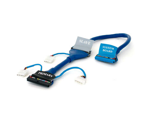24 in Blue Round ATA133 cable w Power