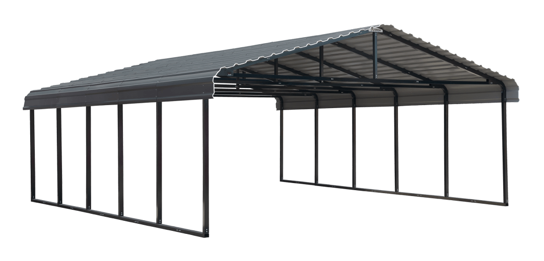 Arrow Galvanized Steel Carport, 20x24x7