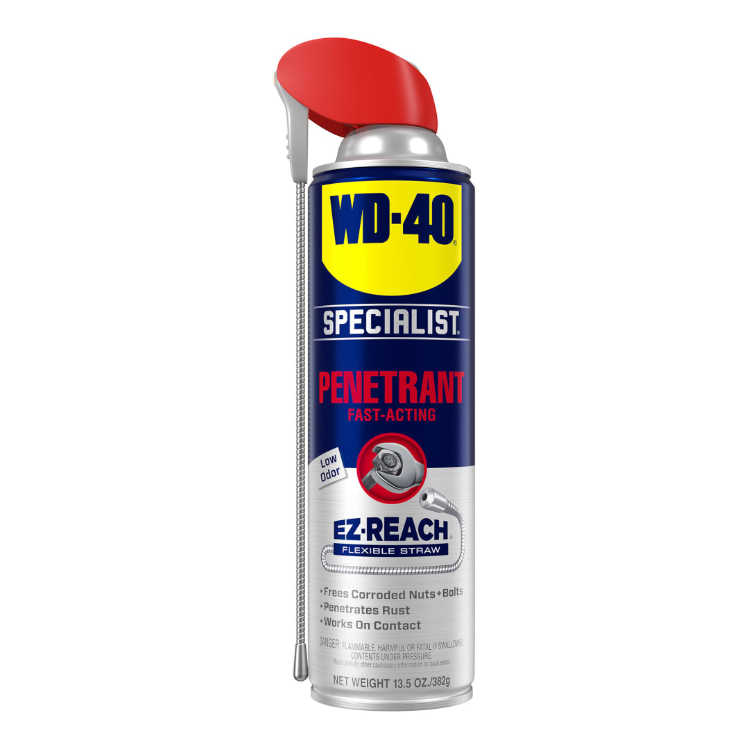 WD-40 Specialist® Penetrant 13.5 oz with Flexible Straw, Fast-Acting Rust Penetrant for Nuts, Bolts &amp; Auto Parts