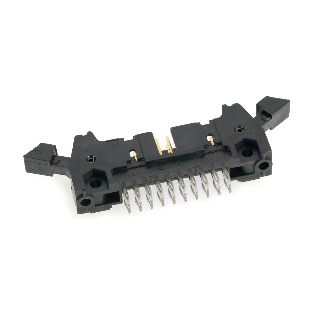 3M™ N3431-630T02 RB, Wannenstiftstecker, 180° gerade, 34-polig, 3000 Serie, 2,54 mm, 0,76 µm Au, Schwarz