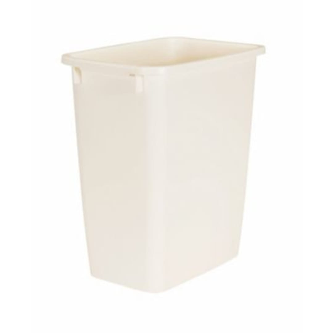 Rubbermaid Large Open Wastebasket, 21 Quart, Bisque