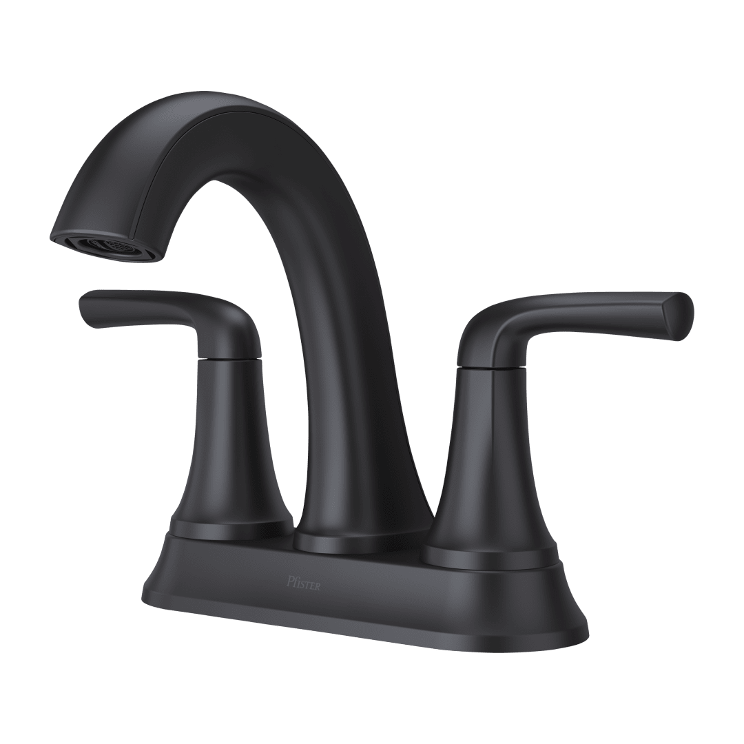 Ladera 2-Handle 4" Centerset Bathroom Faucet in Matte Black