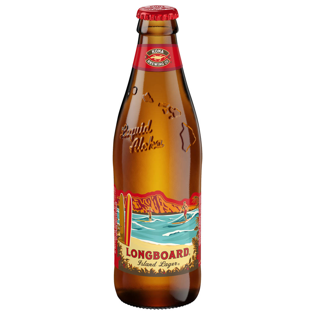 Kona Longboard Island Lager Beer 12 fl oz Bottle