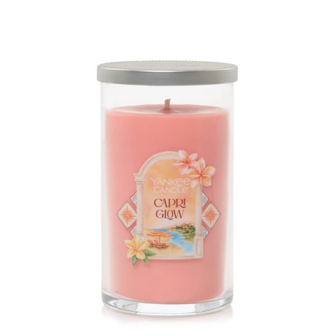 Yankee Candle Capri Glow, 14.25 oz Medium Pillar Candle