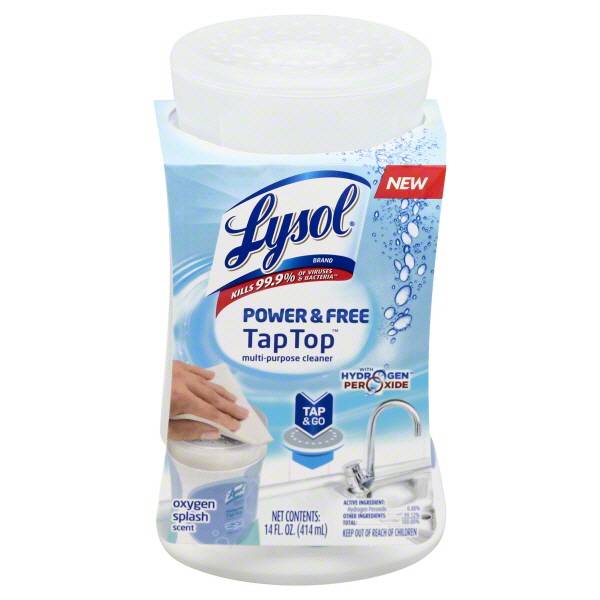 LYSOL® TapTop Multi Purpose Cleaner Pump - Oxygen Splash 6/14 oz.