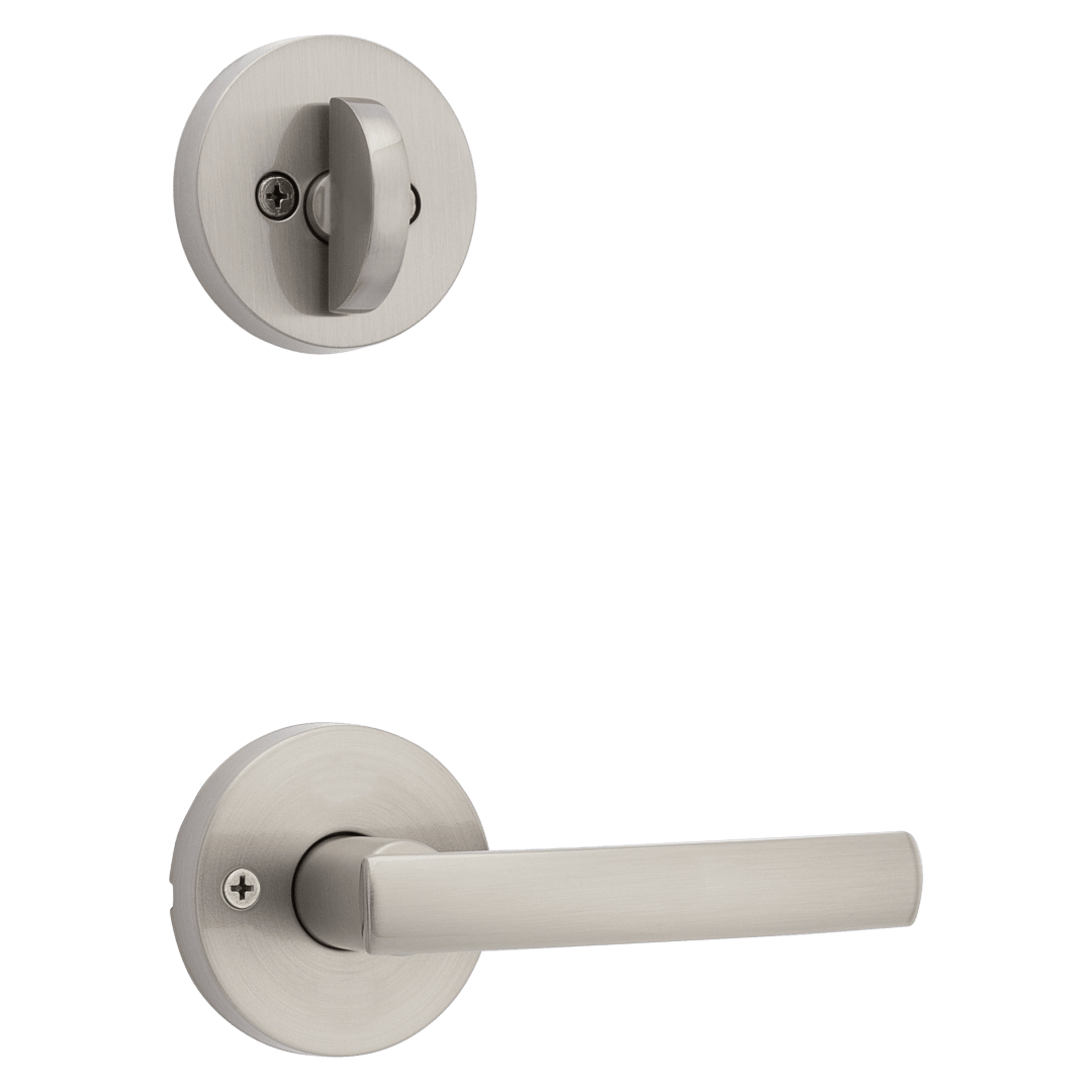 Sydney Interior Pack with Round Rose in Satin Nickel